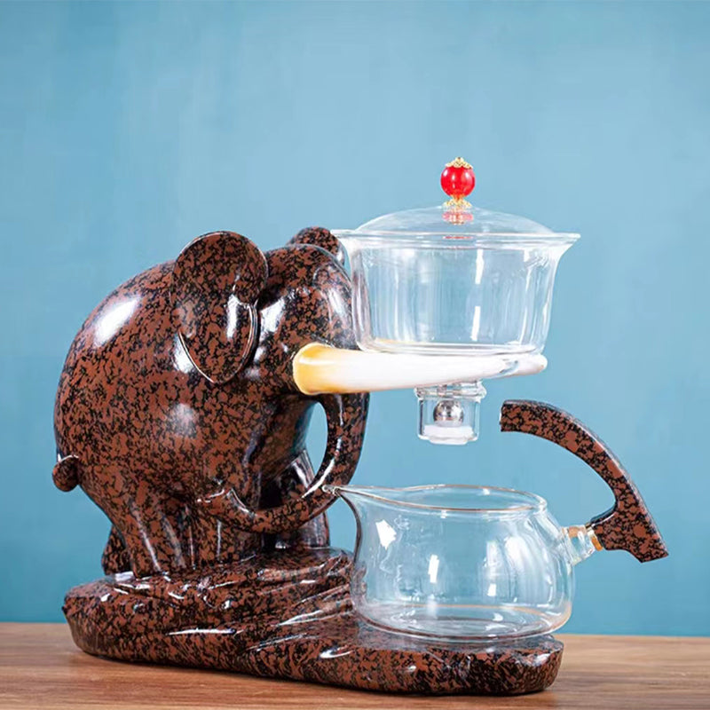 Fouramazingtea+Tea ware+Elephant semi-automatic tea set