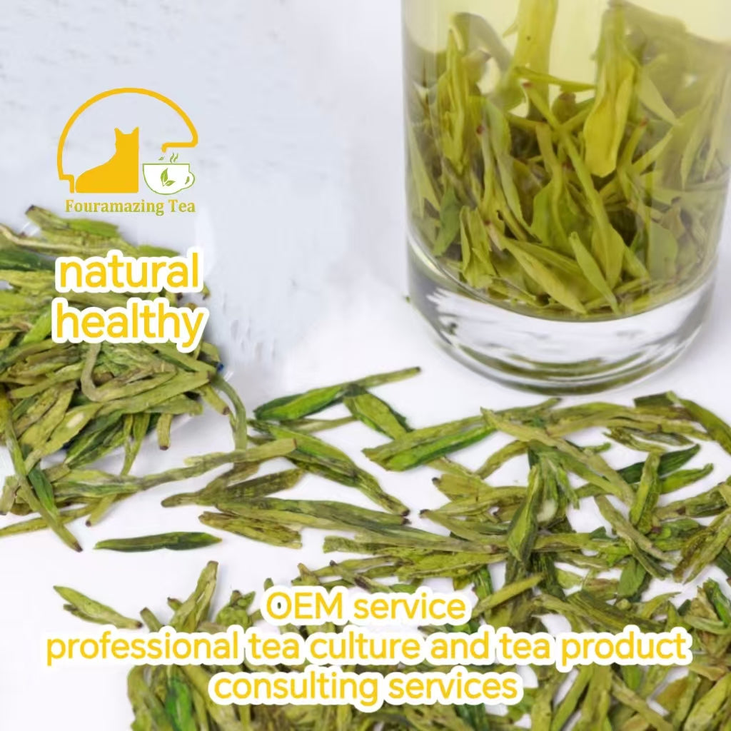 Fouramzingtea Green Tea｜Premium Dragon Well tea Longjing tea  Loose Leaves Ecologically Grown Refreshingly Aromatic