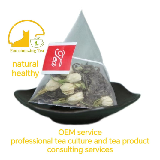 Fouramazingtea-jasmine green tea small tea bags sample support OEM service chinese green tea wholesale