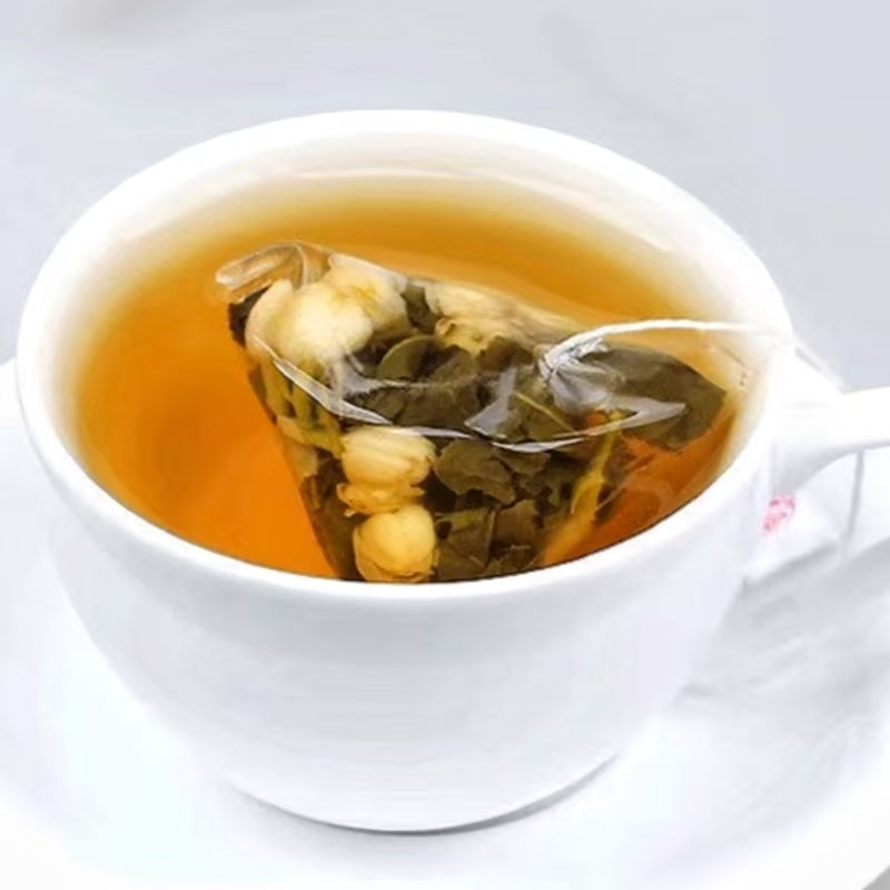 Fouramazingtea-jasmine green tea small tea bags sample support OEM service chinese green tea wholesale