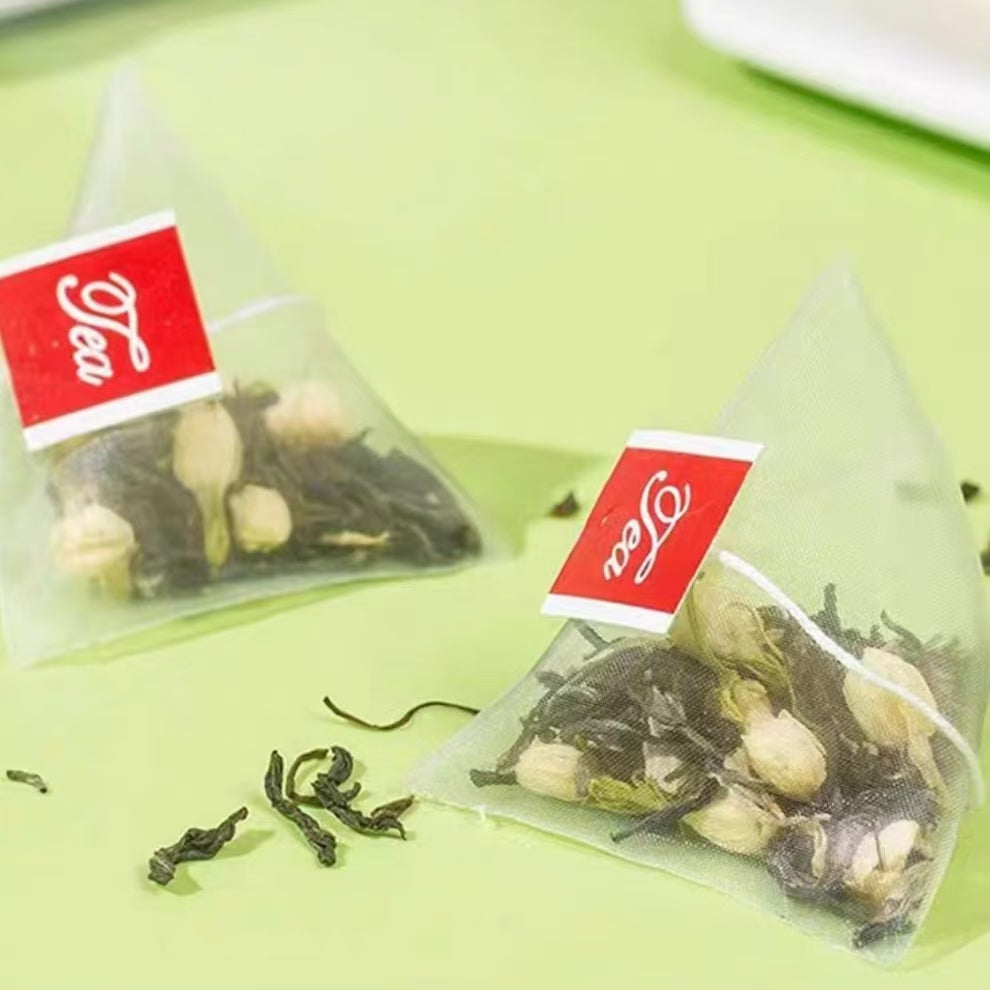 Fouramazingtea-jasmine green tea small tea bags sample support OEM service chinese green tea wholesale