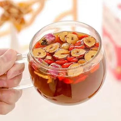 Fouramazingtea Scented & Flower Herbal Tea: Rose Astragalus Red Dates Wolfberries