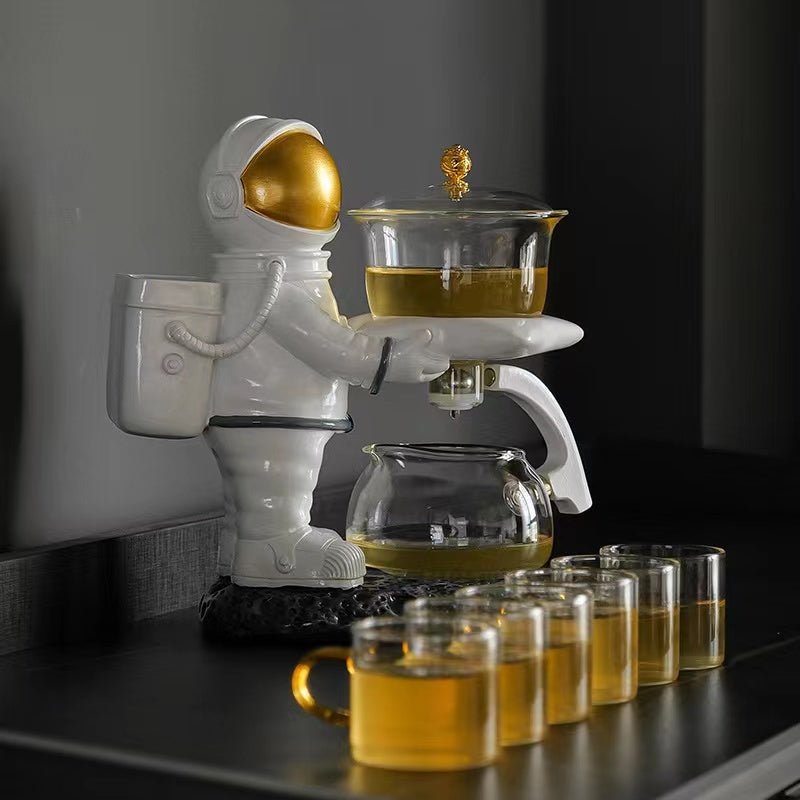 Fouramazingtea+Tea ware+Astronaut semi-automatic tea set