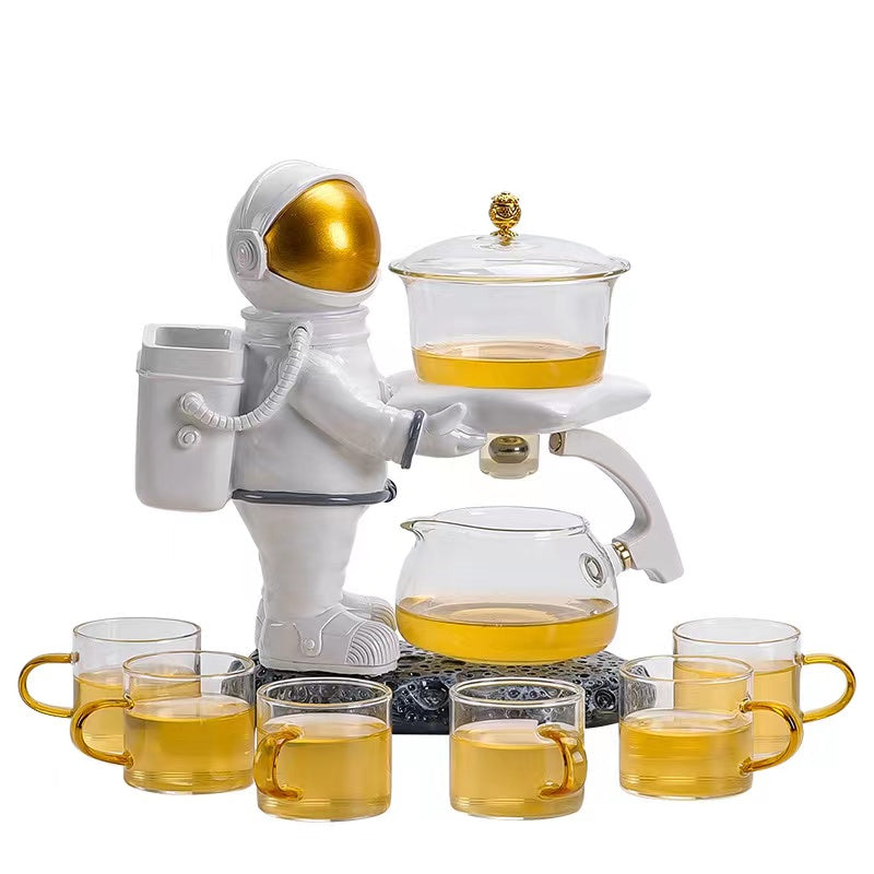 Fouramazingtea+Tea ware+Astronaut semi-automatic tea set