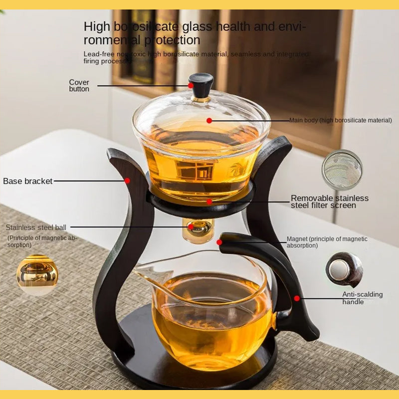 Fouramazingtea+Tea ware+Palace semi-automatic tea set