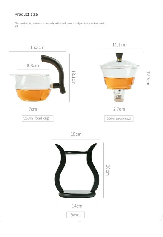 Fouramazingtea+Tea ware+Palace semi-automatic tea set