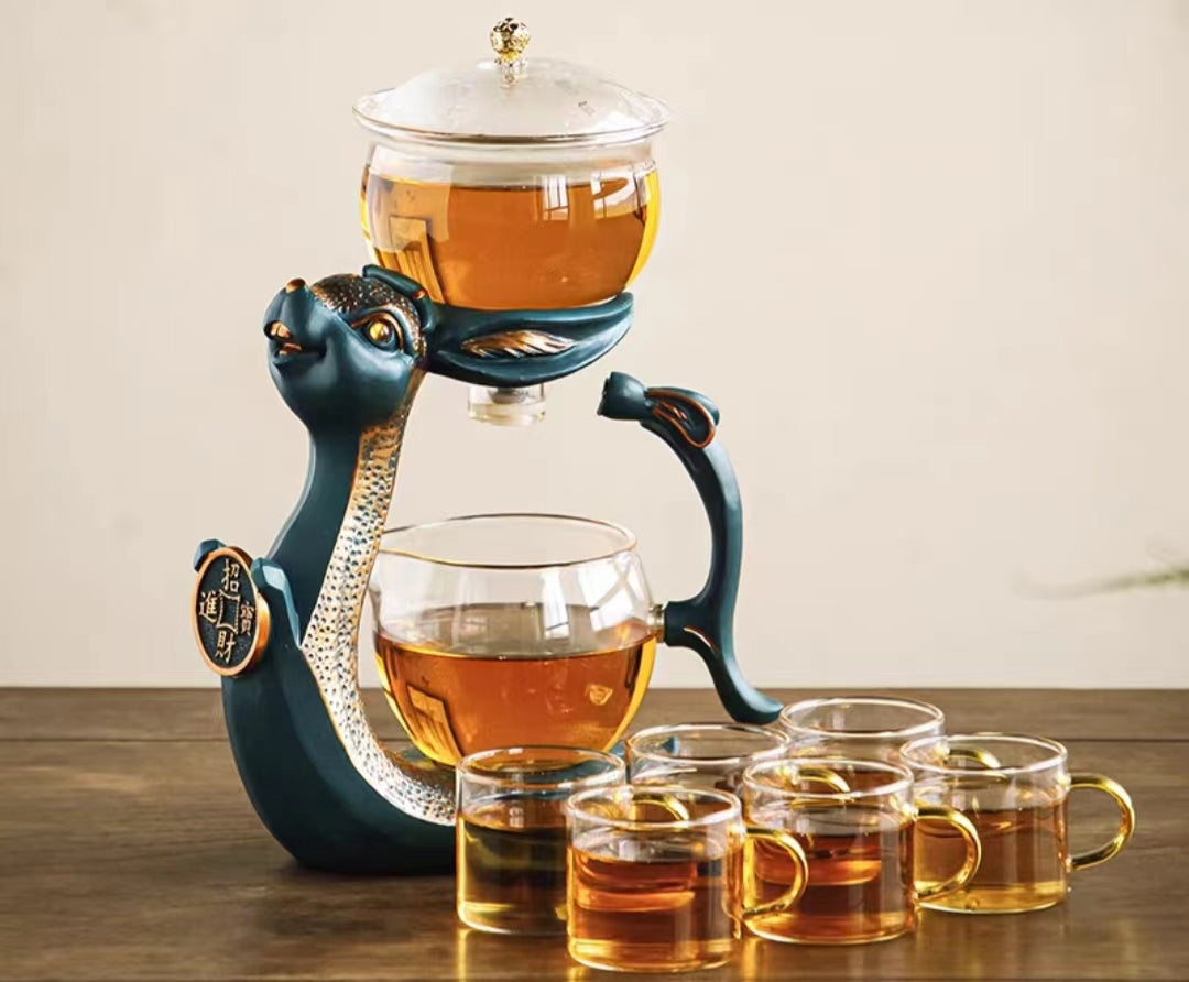 Fouramazingtea+Tea ware+Rabbit semi-automatic tea set