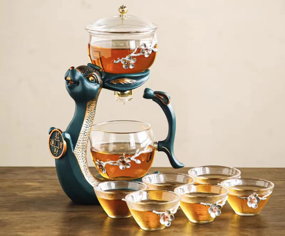 Fouramazingtea+Tea ware+Rabbit semi-automatic tea set