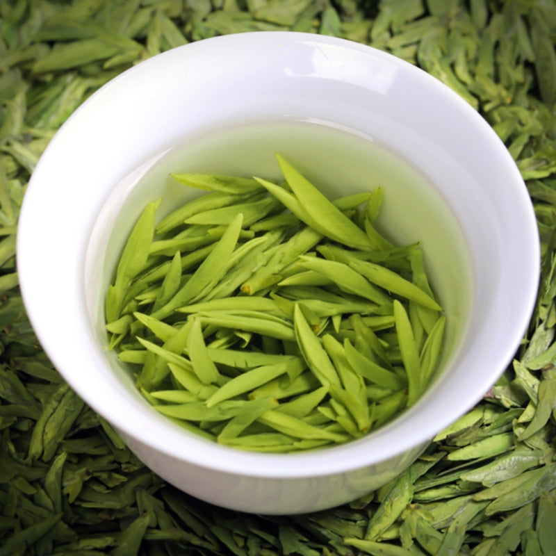 Fouramzingtea Green Tea｜Dragon Well tea Longjing tea  West Lake Tea Loose Leaves Ecologically Grown Refreshingly Aromatic