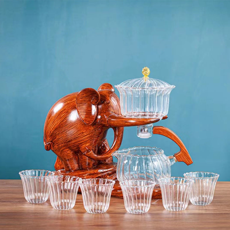 Fouramazingtea+Tea ware+Elephant semi-automatic tea set