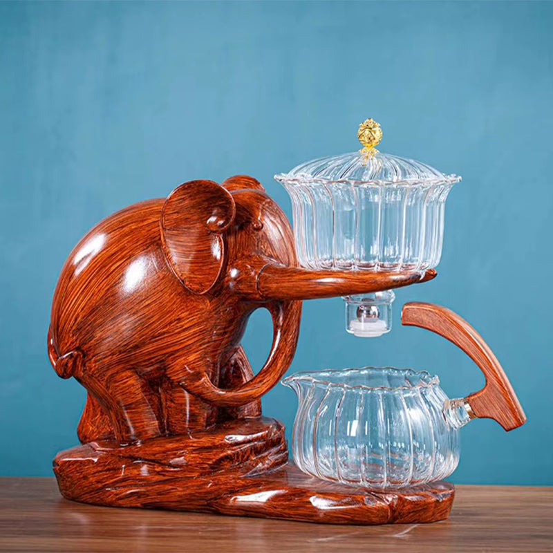 Fouramazingtea+Tea ware+Elephant semi-automatic tea set